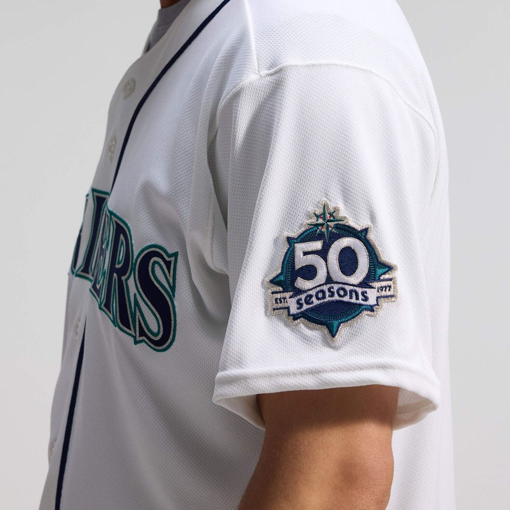 Seattle Mariners | Nike White 50th Anniversary Patch Home Authentic Jersey