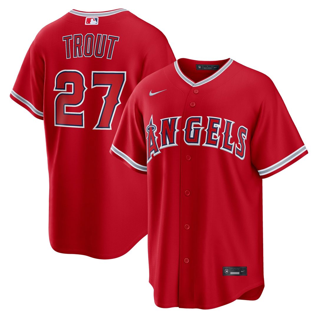 Los Angeles Angels Mike Trout | Nike Gray Road Replica Jersey