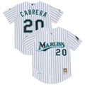 Florida Marlins Miguel Cabrera | Mitchell & Ness White 2003 Cooperstown Collection Authentic Jersey