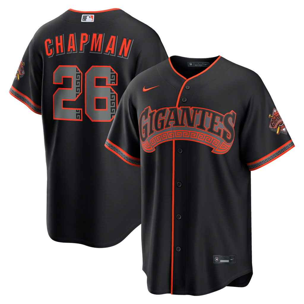 San Francisco Giants Matt Chapman | Nike Black Alternate Stadium Jersey