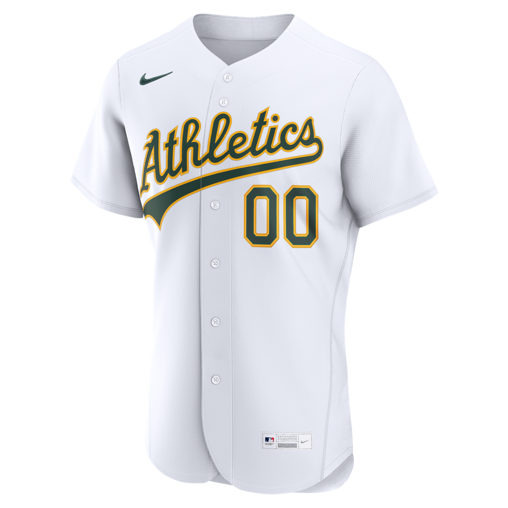 Athletics | Nike White Home Authentic Custom Jersey