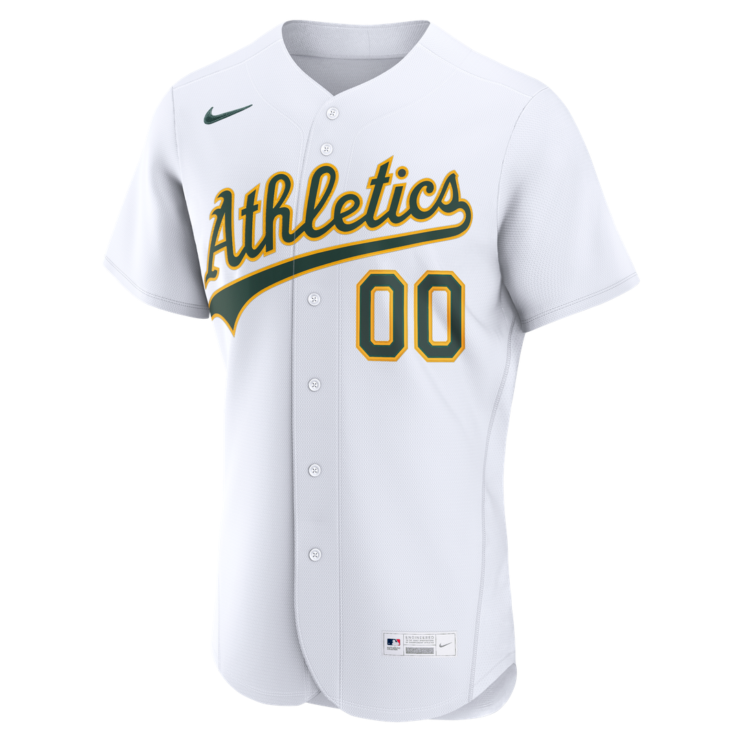Athletics | Nike White Home Authentic Custom Jersey