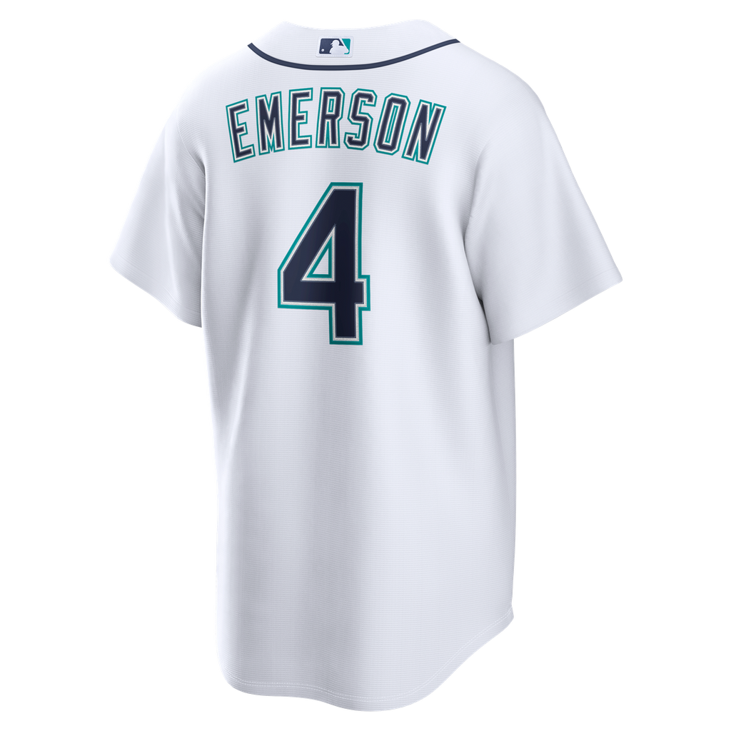 Seattle Mariners Colt Emerson | Nike White Home Replica Jersey