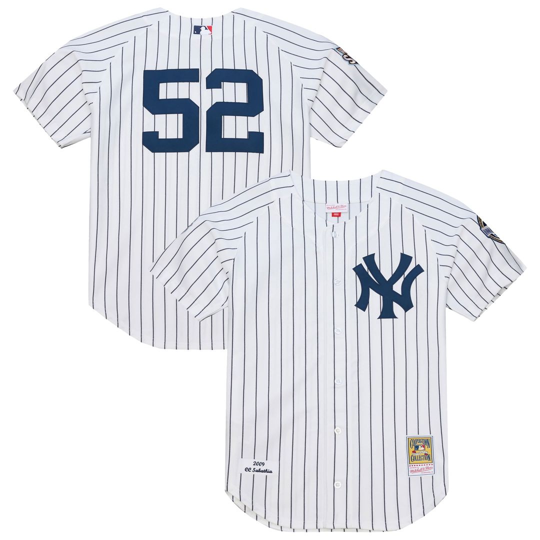 New York Yankees CC Sabathia | Mitchell & Ness White 2009 Cooperstown Collection Authentic Jersey