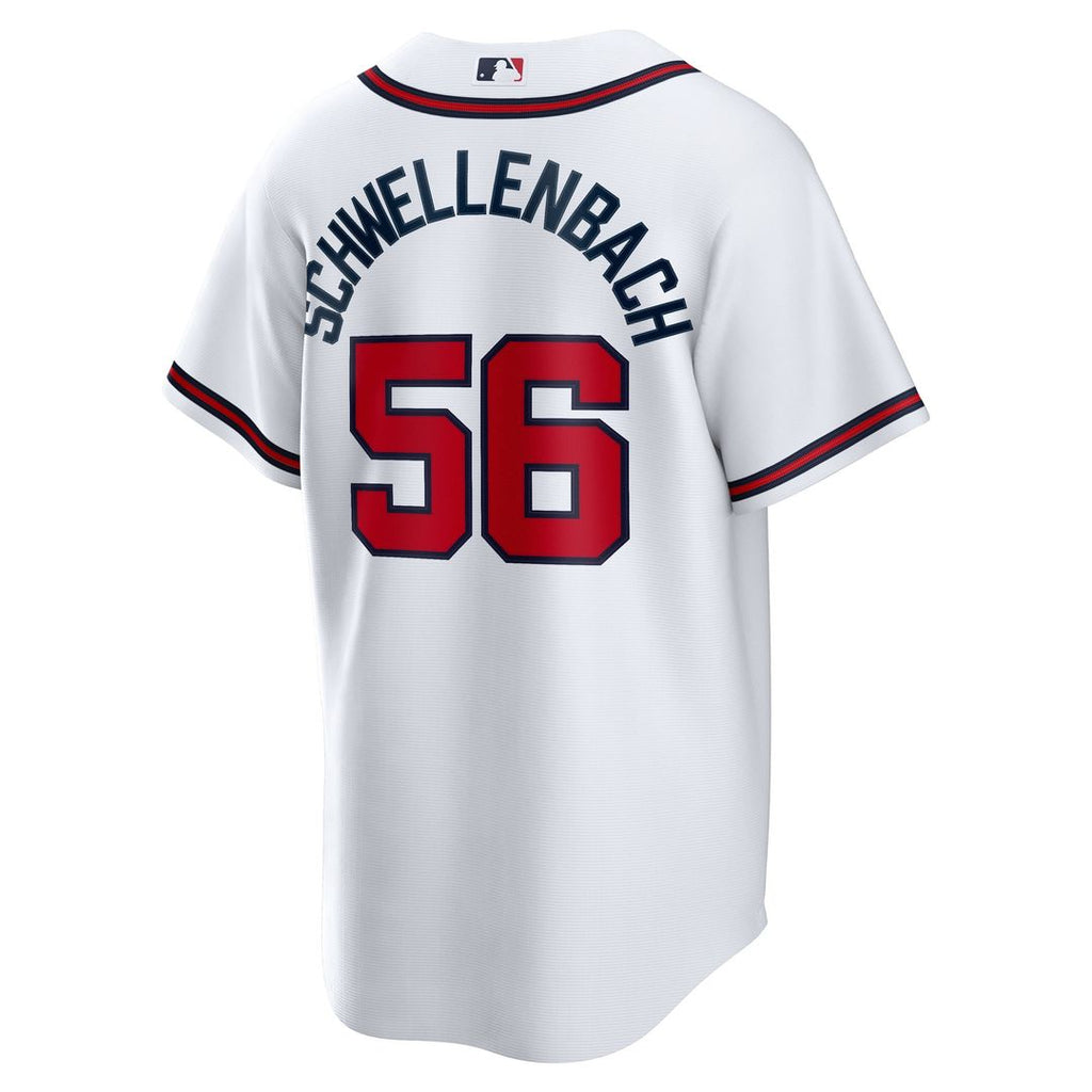 Atlanta Braves Spencer Schwellenbach | Nike White Home Replica Jersey