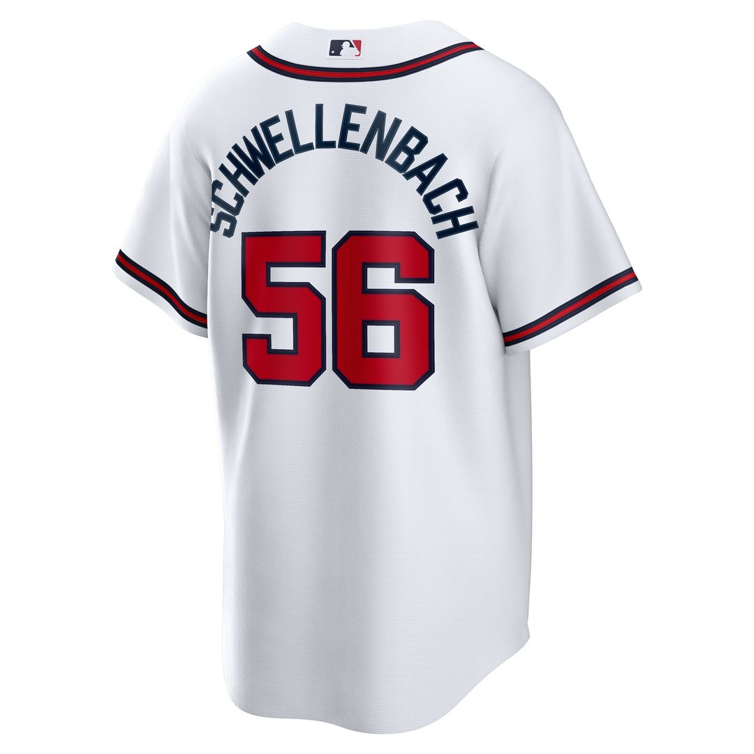 Atlanta Braves Spencer Schwellenbach | Nike White Home Replica Jersey
