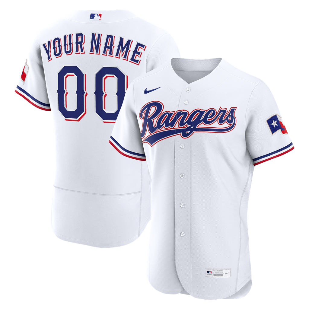 Texas Rangers | Nike White Home Authentic Custom Jersey