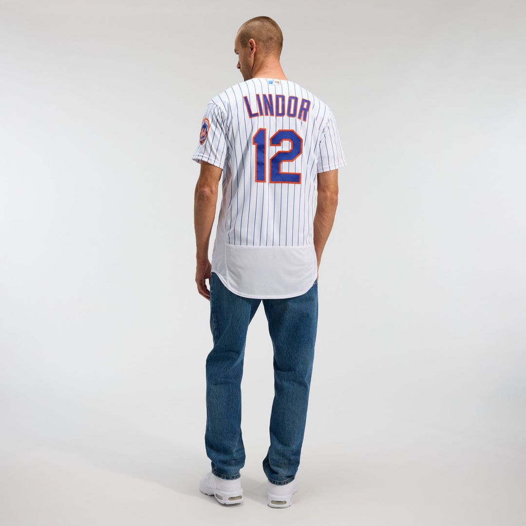 New York Mets Francisco Lindor | Nike White Home Authentic Player Jersey