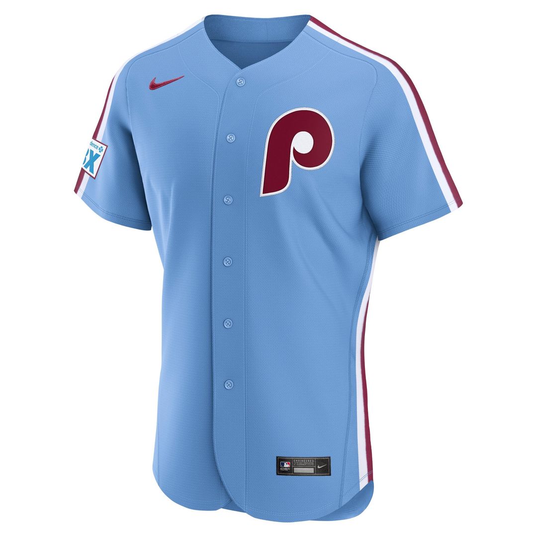 Philadelphia Phillies | Nike Light Blue Alternate Sponsor Patch Authentic Jersey