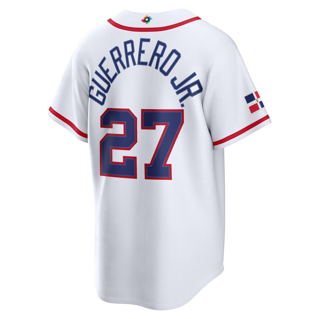 Dominican Republic Baseball Vladimir Guerrero Jr. | Nike White 2026 World Baseball Classic Home Stadium Jersey