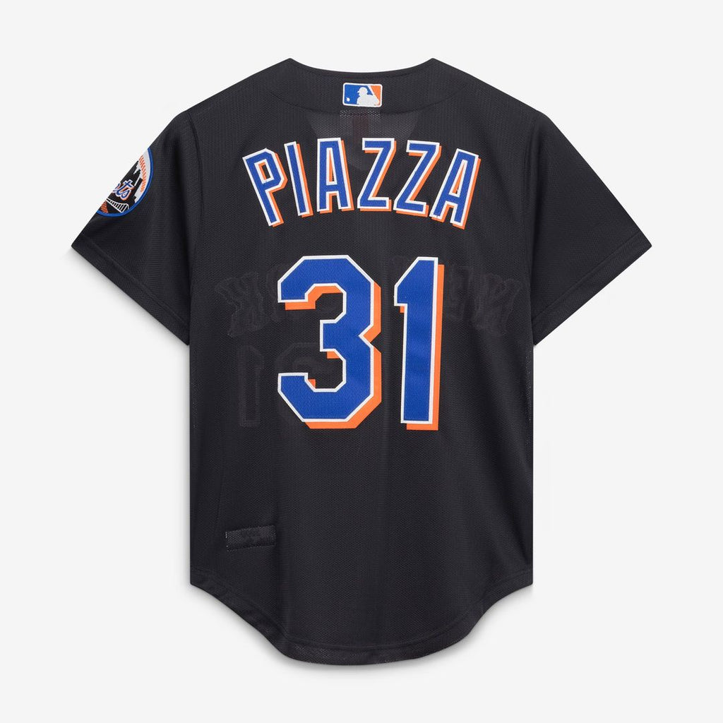 New York Mets Mike Piazza | Mitchell & Ness Black Cooperstown Collection 2000 Batting Practice Jersey